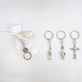 Religious Keychain with Cloth Bag and Almonds – 6 Units