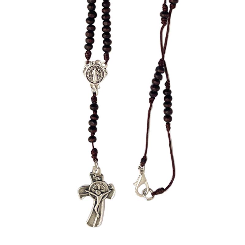 Rosary with 1.57-inch Wooden Beads