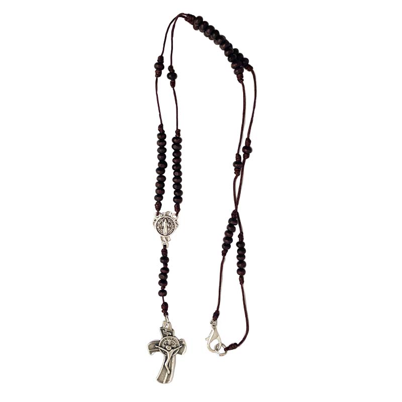 Rosary with 1.57-inch Wooden Beads