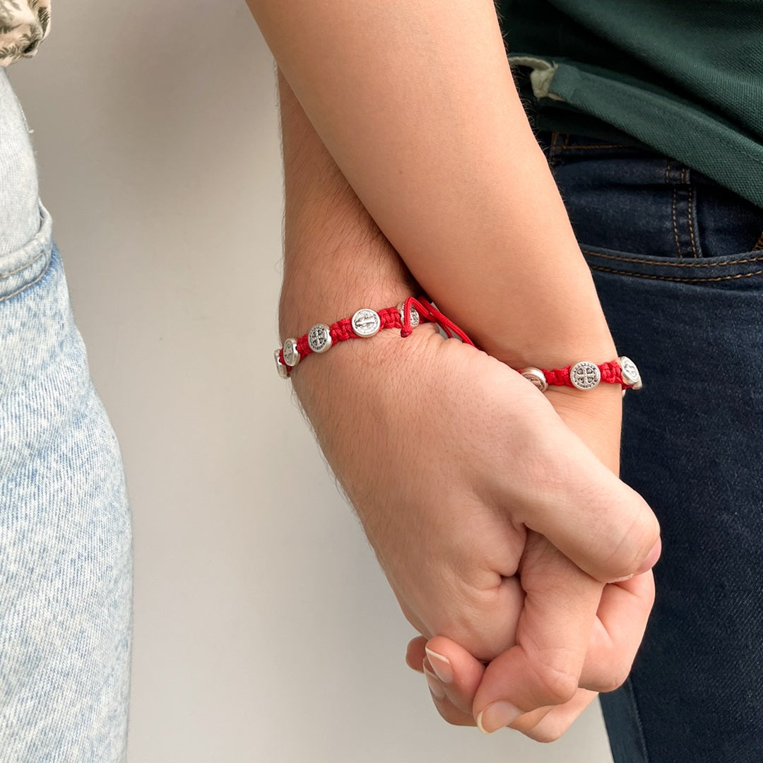 Decade Rosary Bracelet with Saint Benedict Medal