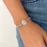 Woven Bracelet with St. Benedict Medal