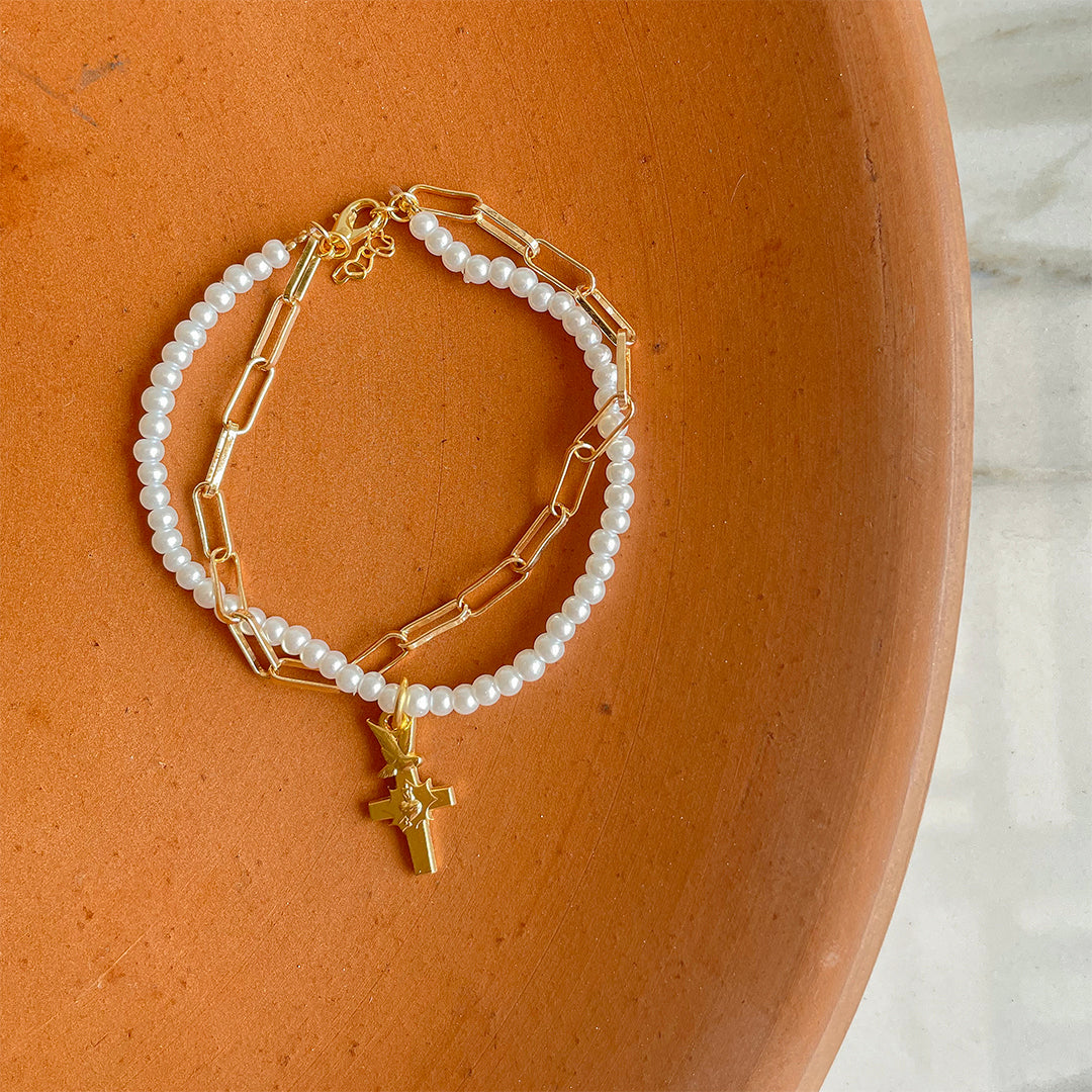 Bracelet with the Cross of the Holy Spirit