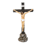 Crucified Jesus Statue with Base – 12 inches