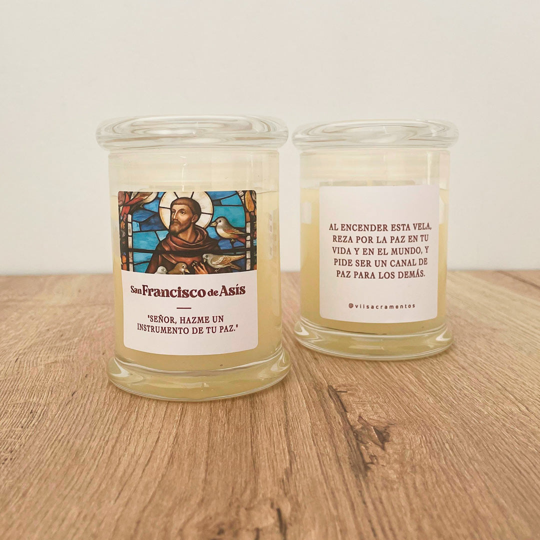 Saint Francis of Assisi Prayer Candle