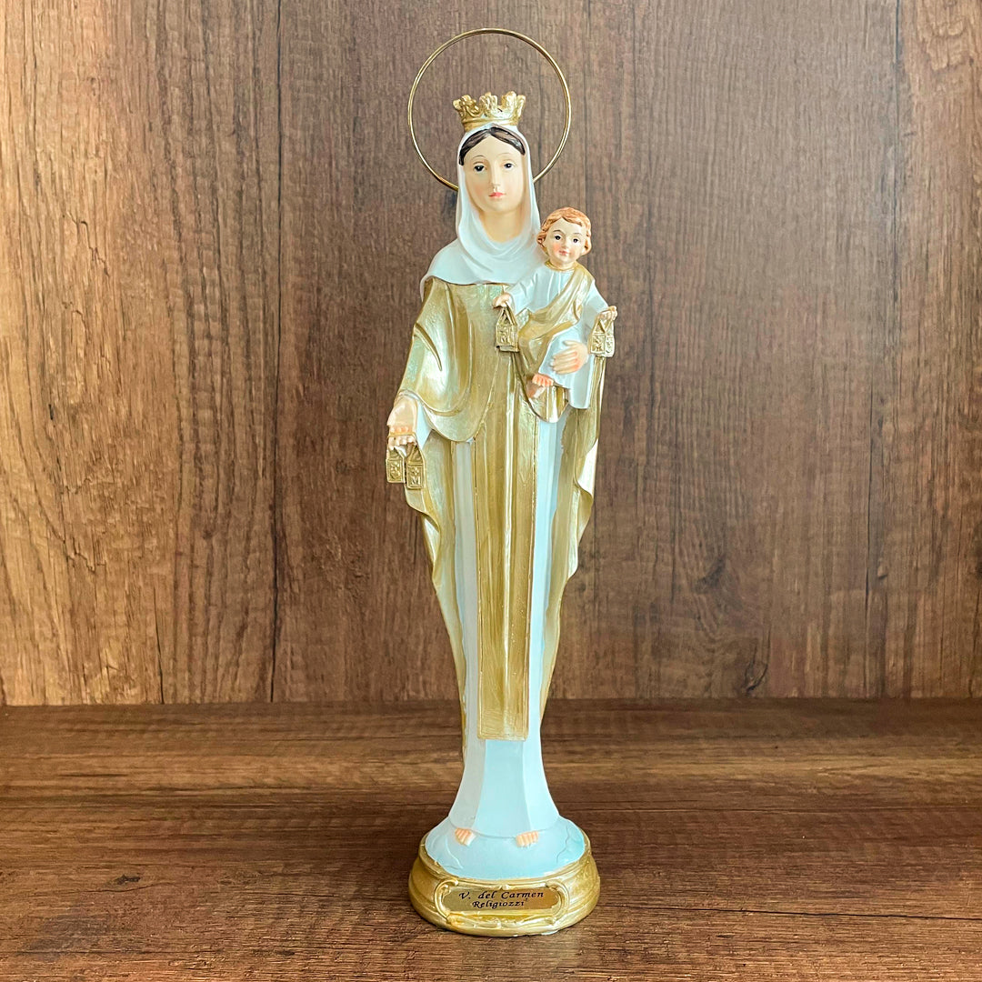 Statue of Our Lady of Mount Carmel Stylized 11.8 inches (30 cm)