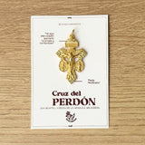 Cross of Forgiveness 1.65 Inches Gold-Plated