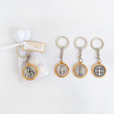 Souvenir Keychain with Mixed Religious Medals and Almonds x 6 Units