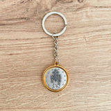 Keychain Bicolor Medal Virgin Milagrosa