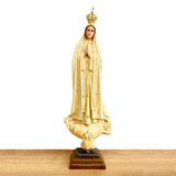 Our Lady of Fatima Statue with Antique Finish - 19.6” (50 cm)