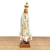 Glittered Statue of Our Lady of Fátima - 4.3 Inches (11 cm)