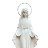 Our Lady of the Miraculous Medal Statue with Wood-Style Base - 6.3” (16 cm)