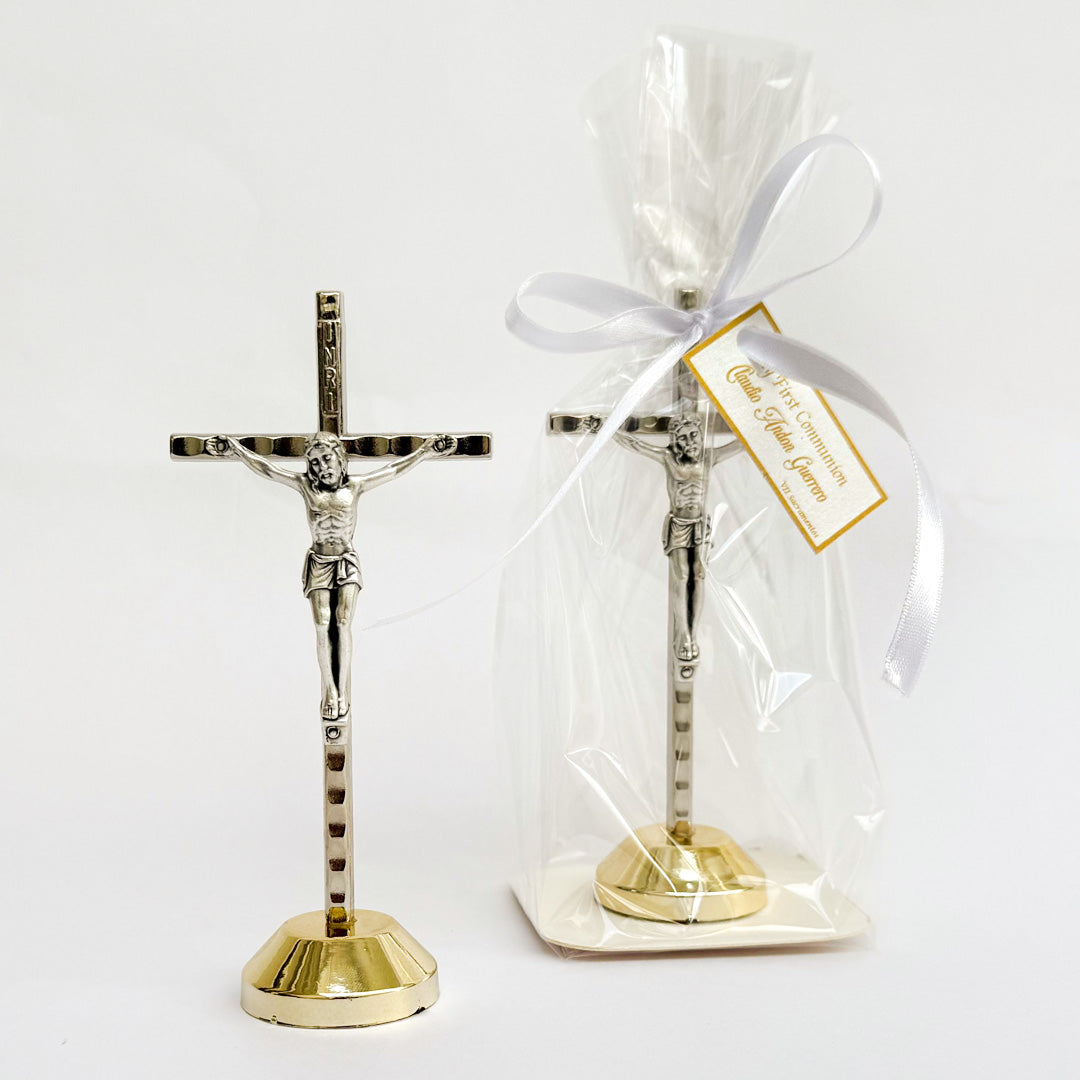 Souvenir Christ on Metal Gold-Plated Base 4.7" (12 cm) x 6 Units