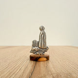 Our Lady of Fatima on an Olive Wood Base