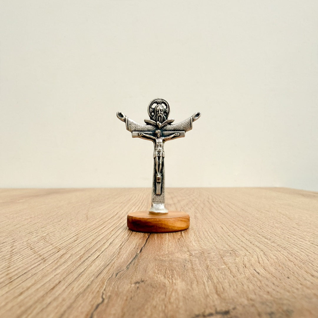 Christ of the Holy Trinity on an Olive Wood Base