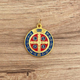 Saint Benedict Resinated Medallion 1.22"