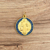 Saint Benedict Resinated Medallion 1.22"