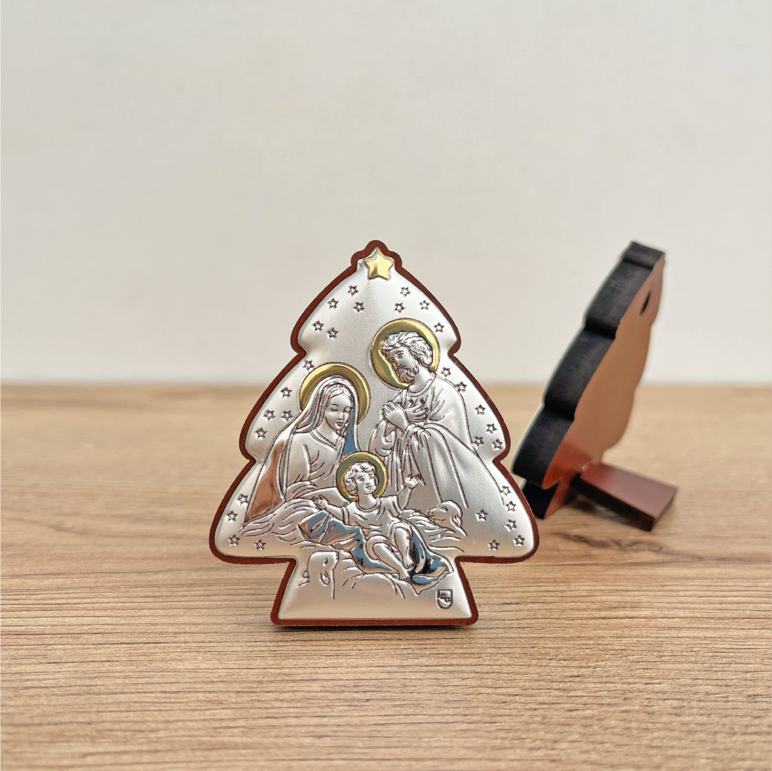 Nativity Tree: Holy Family Oratory in Christmas Tree Design