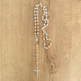 Italian Rosary on Zamak Chain with Large Filigree