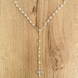 Italian Rosary on Zamak Chain with Small Filigree