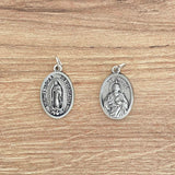 Italian Oval Medal of Our Lady of Guadalupe and Saint Jude