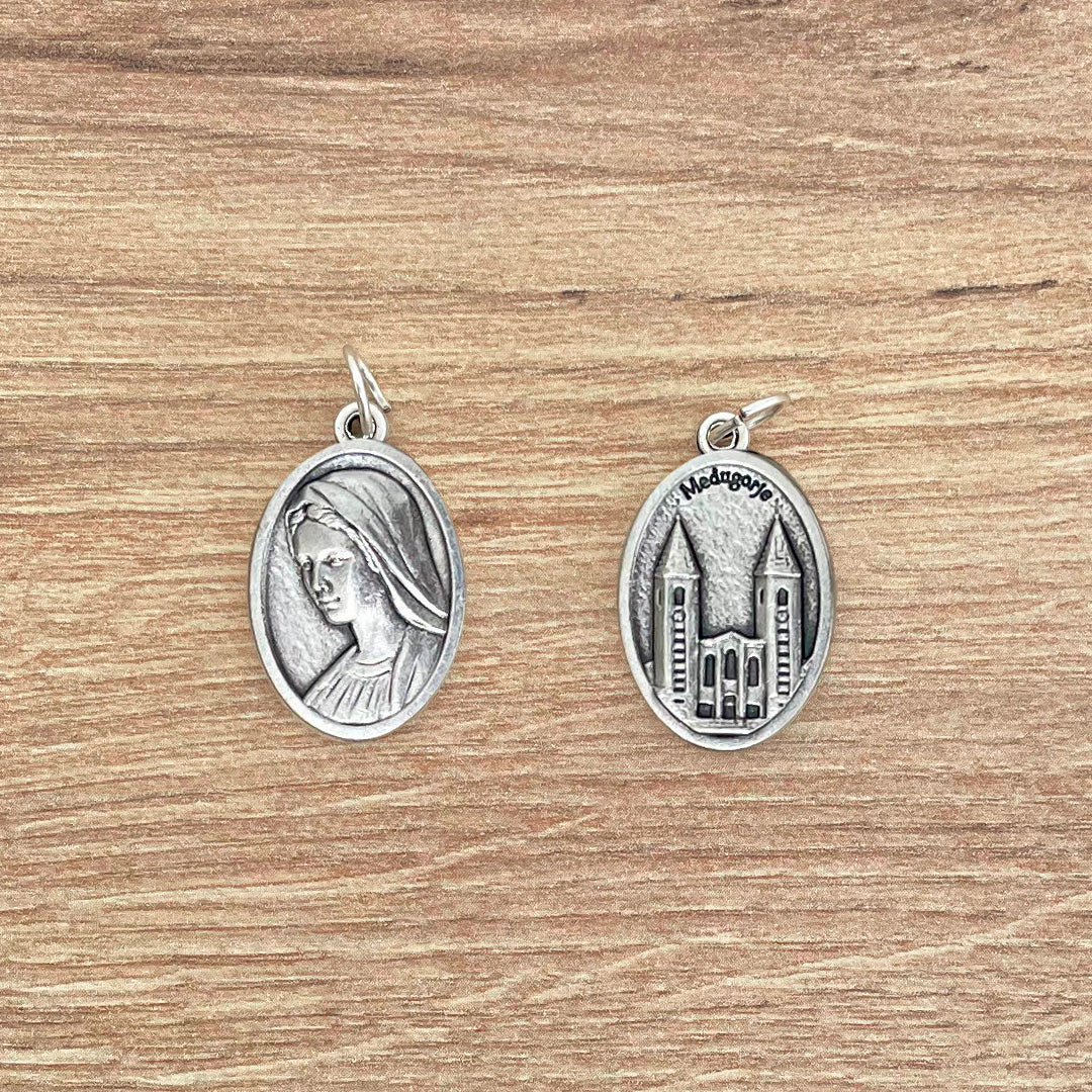 Italian Oval Medal of Our Lady of Medjugorje