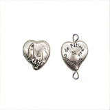 Heart-Shaped Bead x 5 Units: Our Lady of Fatima