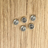 Bead Connector (Grano) x 5 Units: Miraculous Medal