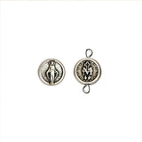 Bead Connector (Grano) x 5 Units: Miraculous Medal