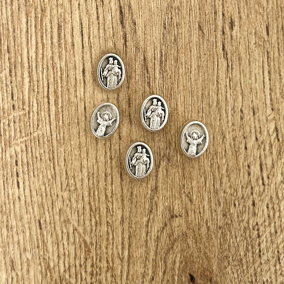 Bead Connector x 5 Units: Mary Help of Christians - Divine Child Jesus