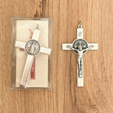 Saint Benedict Christ or Cross Italian Zamak