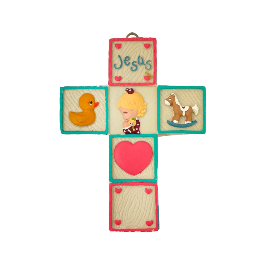 Protection Cross for Girl - Children's Room Decor