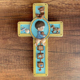 Large Protection Cross for Boy - Children's Room Decor