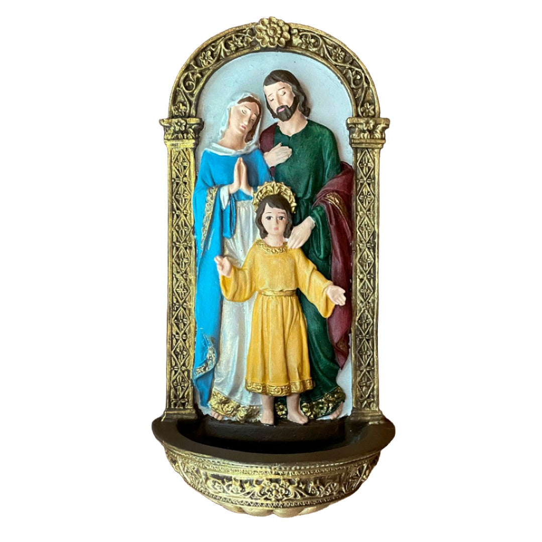 Holy Water Font Wall Plaque of the Holy Family