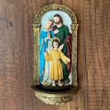 Holy Water Font Wall Plaque of the Holy Family