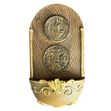 St. Benedict Medal Holy Water Font Wall Plaque