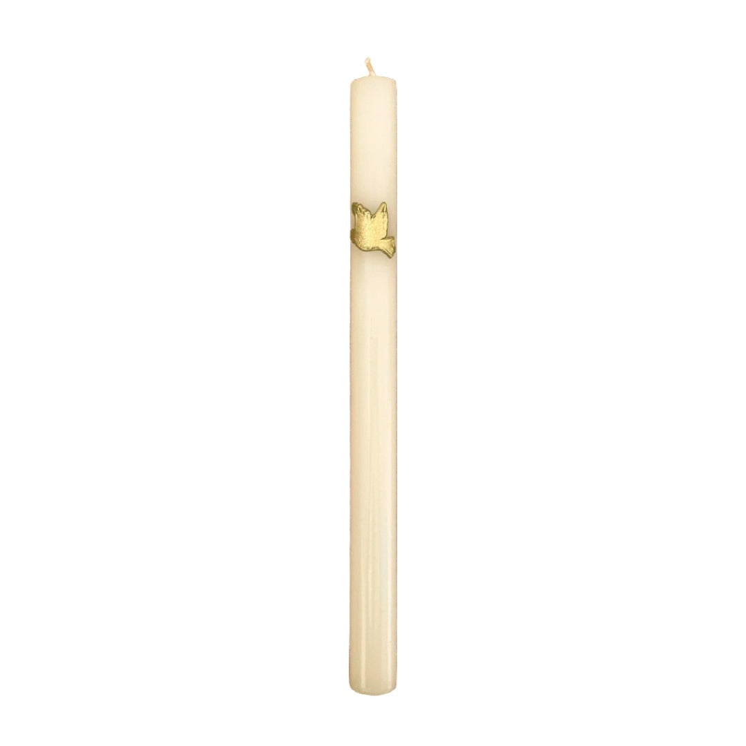 Candle with Golden Holy Spirit Image