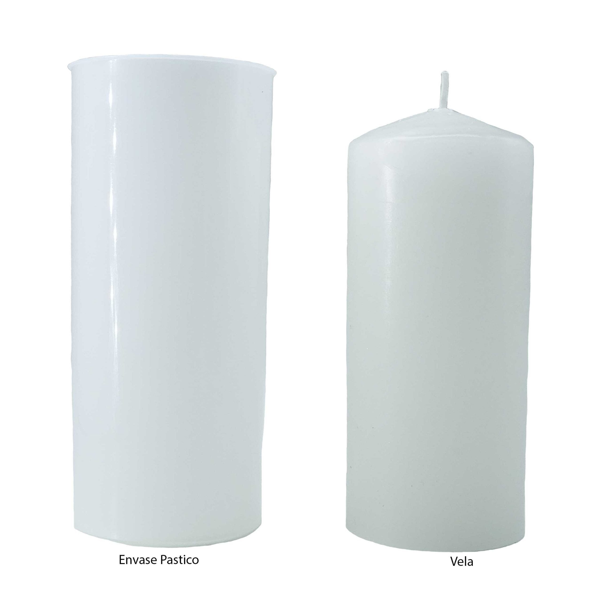 White Plastic-Cup Candle