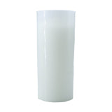 White Candle in Plastic Cup with Image of the Virgin