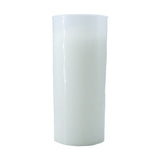 White Candle in Plastic Cup with Image of the Face of Emmaus