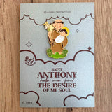 Metal Pin – St. Anthony with Resin Coating