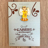 Metal Pin – Saint Gabriel the Archangel with Resin Coating