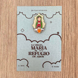 Metal Pin – Our Lady of Guadalupe with Resin Coating