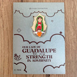 Metal Pin – Our Lady of Guadalupe with Resin Coating