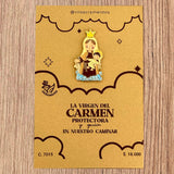 Metal Pin – Our Lady of Mount Carmel with Resin Coating