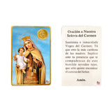 Credential Card of Our Lady of Mount Carmel – Pack of 6 Units