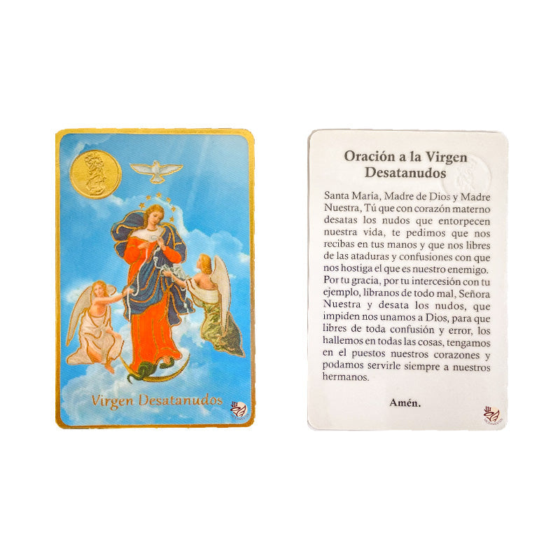 Credential Card of Our Lady Undoer of Knots – Pack of 6 Units