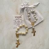 Large Pearl Decade Rosary Bracelet