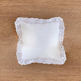 White Fabric Cushion or Pillow