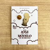 Saint Joseph enamel pin San Jose Catholic devotional pin kawaii style VII Sacramentos handmade resin coated 3.2 cm religious jewelry